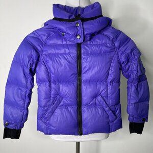 S13 NYC Mogul Kid's Girl's Purple Down Puffer Jacket Hooded Size 4
